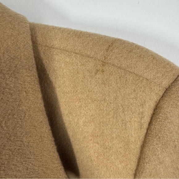 Vintage Talbots Camel Hair Blazer Tan Size 10 Made in Italy Classic Wool Coat - Picture 7 of 14